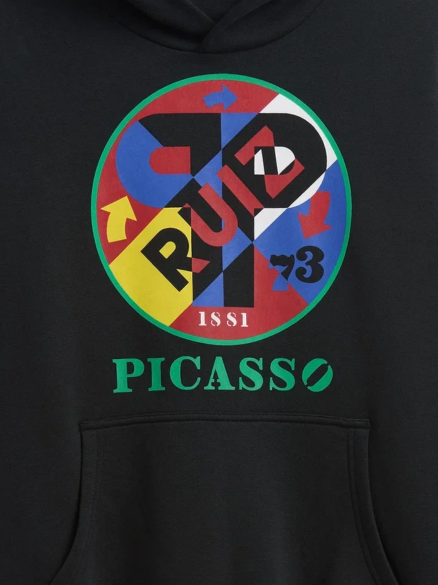 Sudadera con capucha y estampado «Vintagesoft» de Robert Indiana