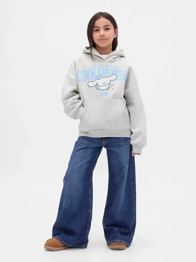 Sudadera con capucha y estampado «Vintagesoft» para niños