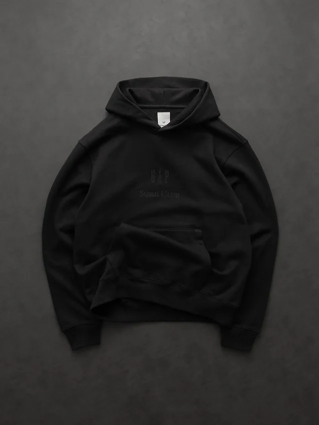 Sudadera con capucha y logotipo Gap × Sushi Club de tejido grueso