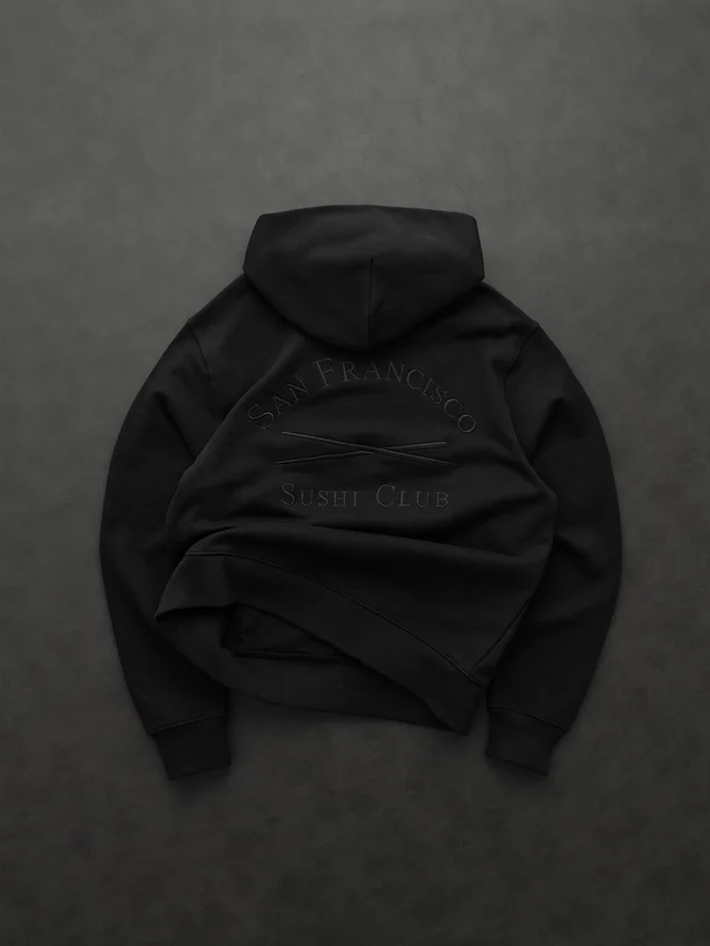 Sudadera con capucha y logotipo Gap × Sushi Club de tejido grueso