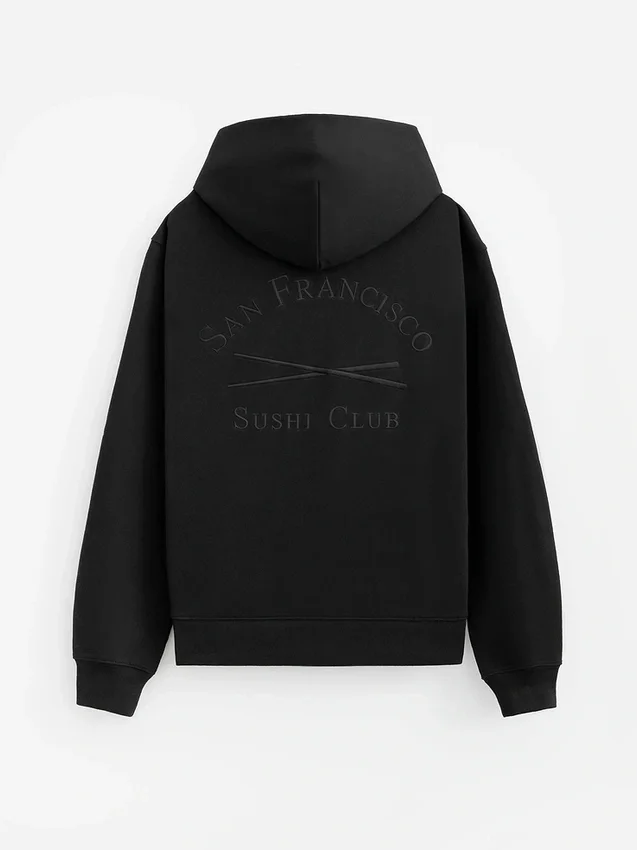 Sudadera con capucha y logotipo Gap × Sushi Club de tejido grueso