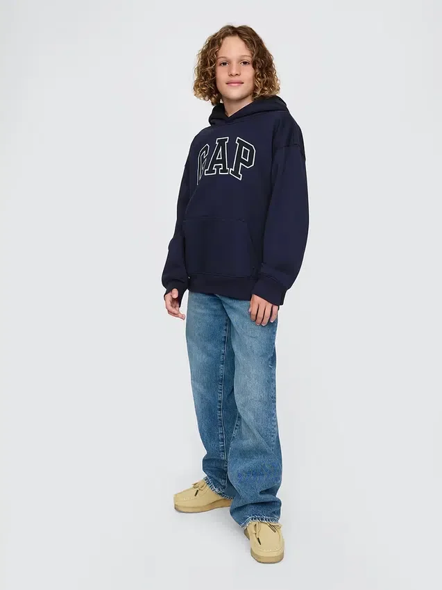 Sudadera con capucha y logotipo Vintagesoft para niños