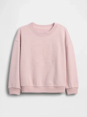 Sudadera con logotipo bordado de felpa Vintagesoft para Bebé y Niño
