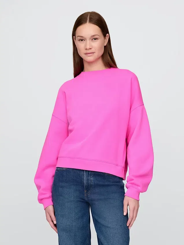 Sudadera de cuello redondo con corte en cuña Vintagesoft