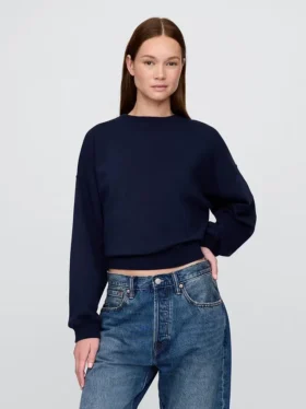 Sudadera de cuello redondo con corte en cuña Vintagesoft