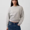 Sudadera de cuello redondo con corte en cuña Vintagesoft