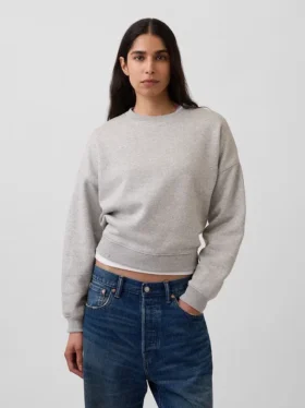 Sudadera de cuello redondo con corte en cuña Vintagesoft