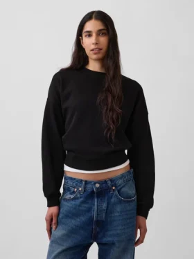 Sudadera de cuello redondo con corte en cuña Vintagesoft