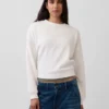 Sudadera de cuello redondo con corte en cuña Vintagesoft