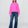 Sudadera de cuello redondo con corte en cuña Vintagesoft