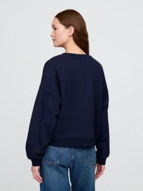 Sudadera de cuello redondo con corte en cuña Vintagesoft
