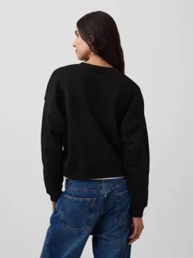Sudadera de cuello redondo con corte en cuña Vintagesoft