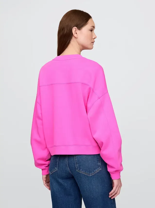 Sudadera de cuello redondo con corte en cuña Vintagesoft