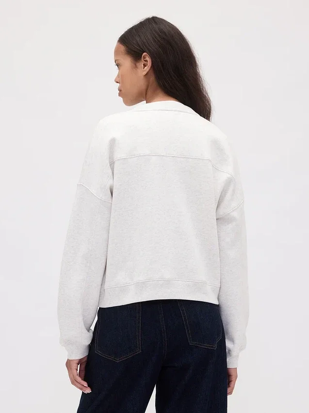 Sudadera de cuello redondo con corte en cuña Vintagesoft