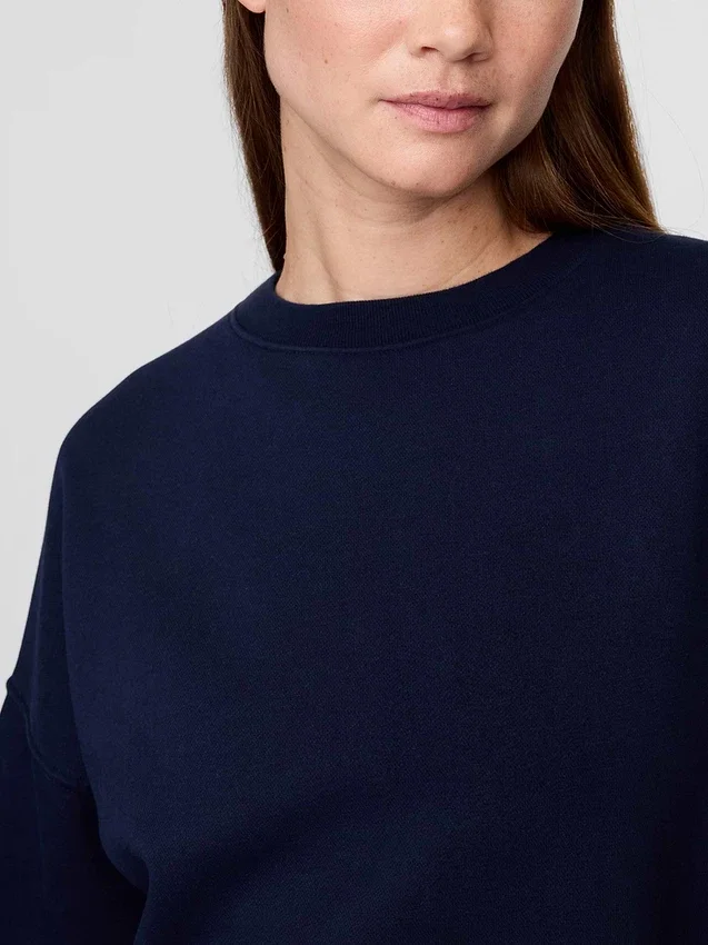 Sudadera de cuello redondo con corte en cuña Vintagesoft