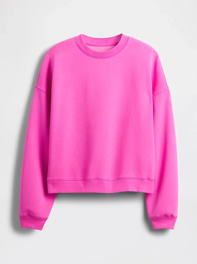 Sudadera de cuello redondo con corte en cuña Vintagesoft