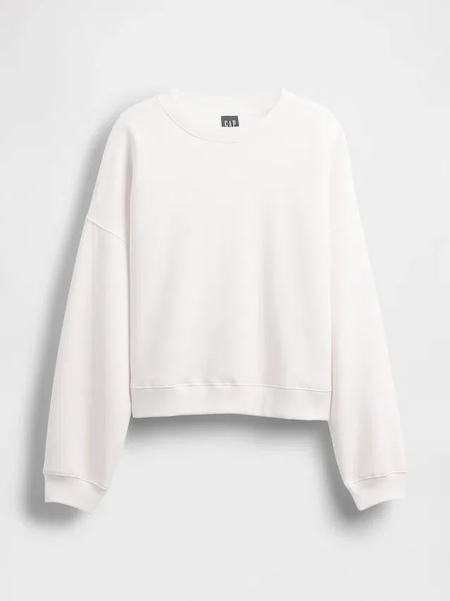 Sudadera de cuello redondo con corte en cuña Vintagesoft