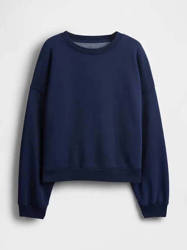 Sudadera de cuello redondo con corte en cuña Vintagesoft
