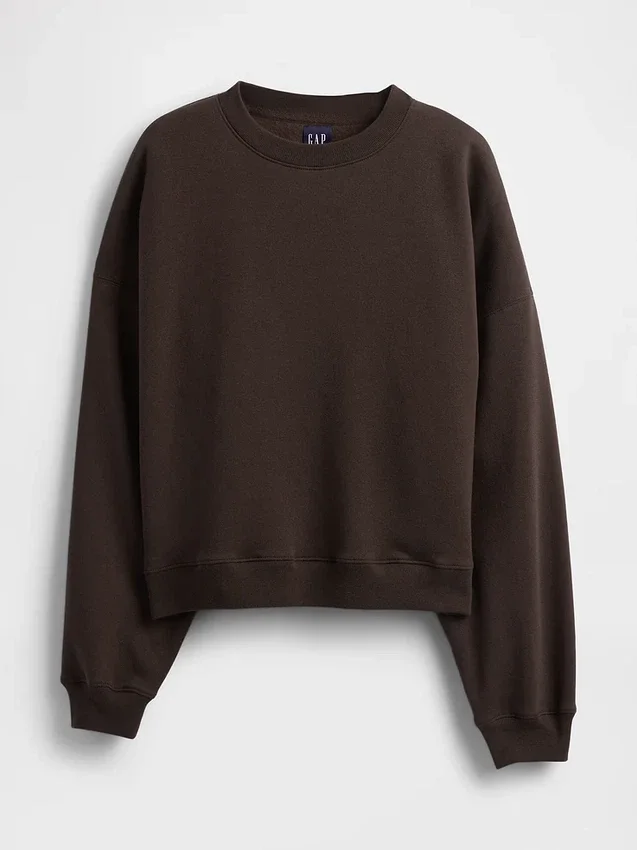 Sudadera de cuello redondo con corte en cuña Vintagesoft