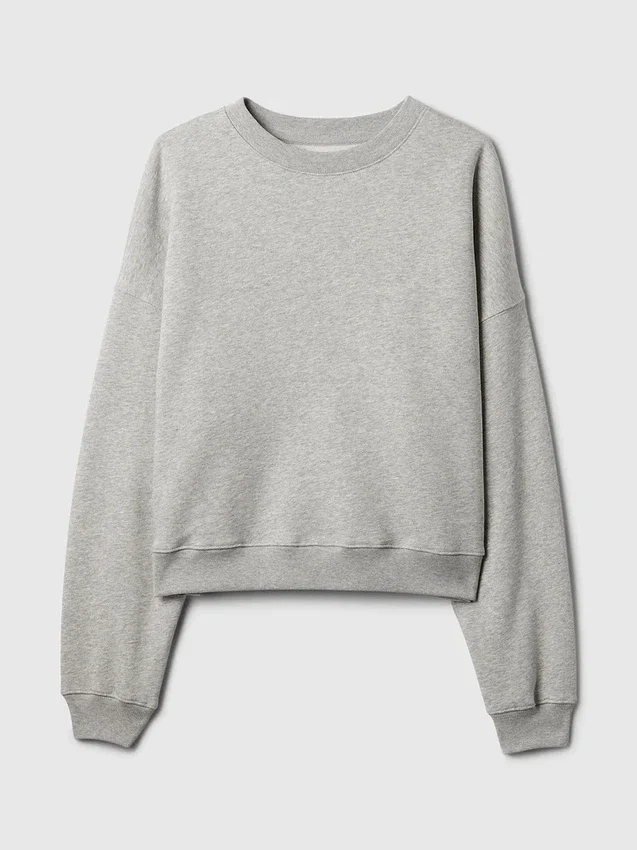 Sudadera de cuello redondo con corte en cuña Vintagesoft