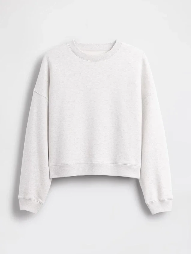 Sudadera de cuello redondo con corte en cuña Vintagesoft