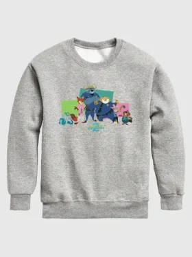 Sudadera de felpa con cuello redondo para niños pequeños con personajes de «Zootopia» de Disney