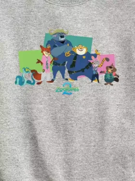 Sudadera de felpa con cuello redondo para niños pequeños con personajes de «Zootopia» de Disney