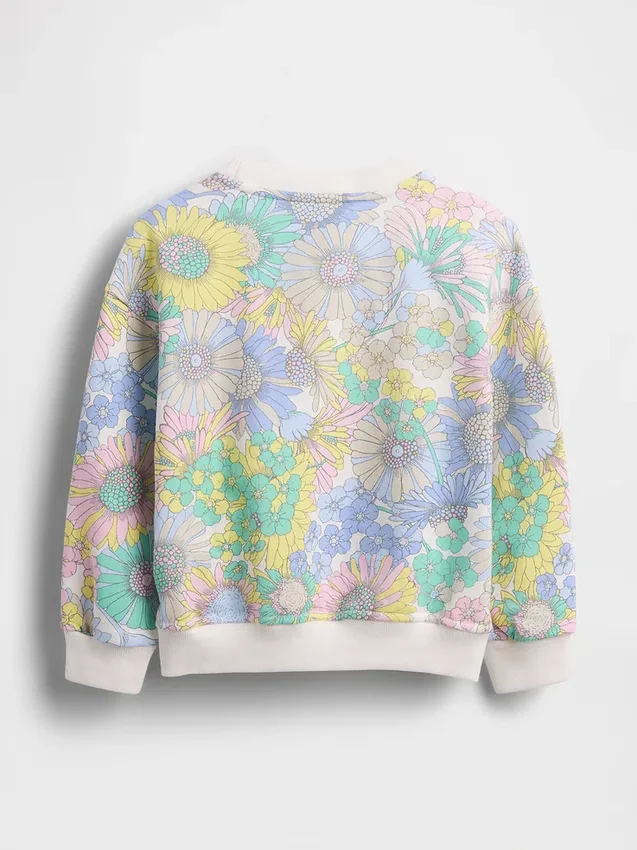 Sudadera de felpa Vintagesoft con estampado floral para Bebé y Niño