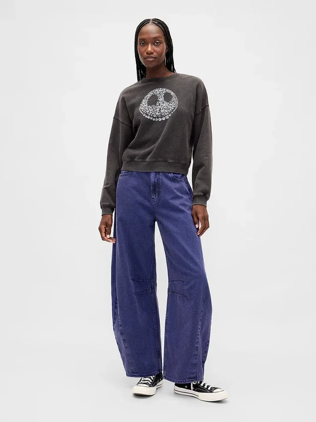 Sudadera gruesa con calaveras de GAP × Disney «Pesadilla antes de Navidad» de Tim Burton