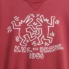 Sudadera gruesa con logotipo de Keith Haring