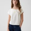 Sudadera infantil de felpa Vintagesoft con cuello raglán y estampado