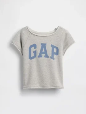 Sudadera infantil de felpa Vintagesoft con cuello raglán y estampado