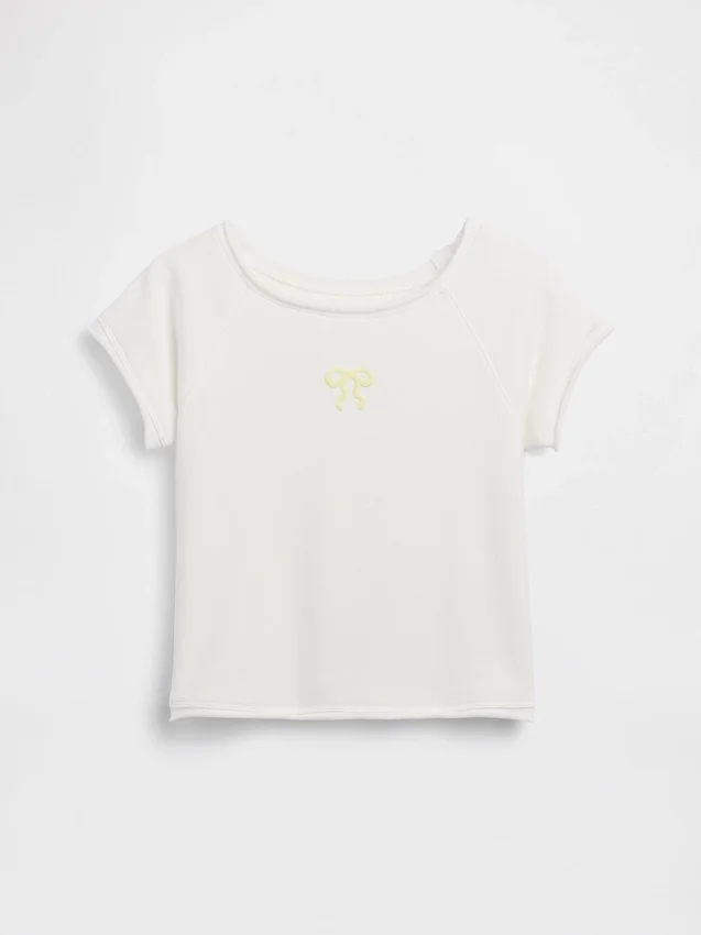 Sudadera infantil de felpa Vintagesoft con cuello raglán y estampado