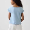 Sudadera infantil de felpa Vintagesoft con cuello raglán y estampado