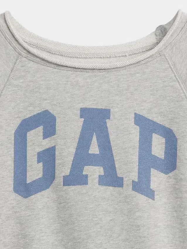 Sudadera infantil de felpa Vintagesoft con cuello raglán y estampado