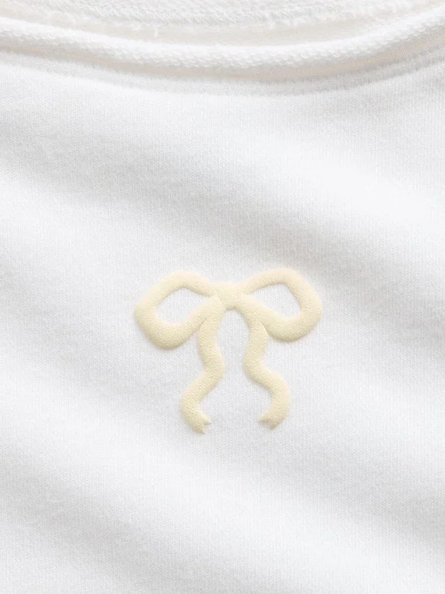 Sudadera infantil de felpa Vintagesoft con cuello raglán y estampado