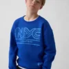 Sudadera infantil holgada con estampado