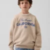 Sudadera infantil holgada con estampado
