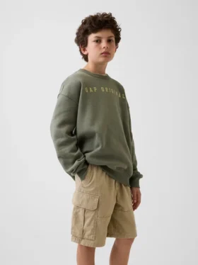 Sudadera infantil holgada con estampado