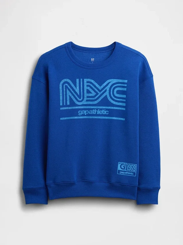 Sudadera infantil holgada con estampado