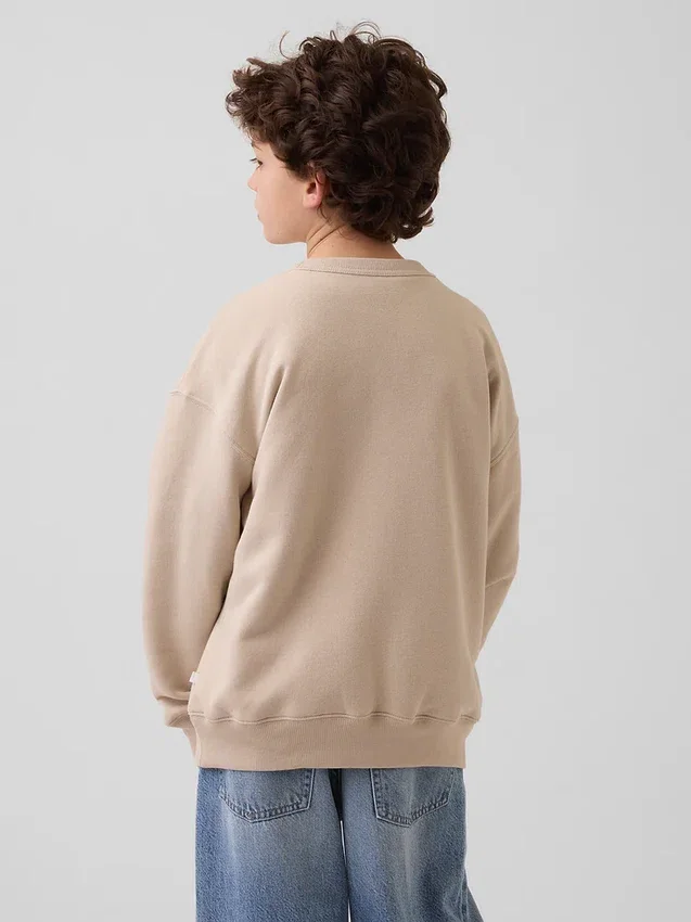 Sudadera infantil holgada con estampado