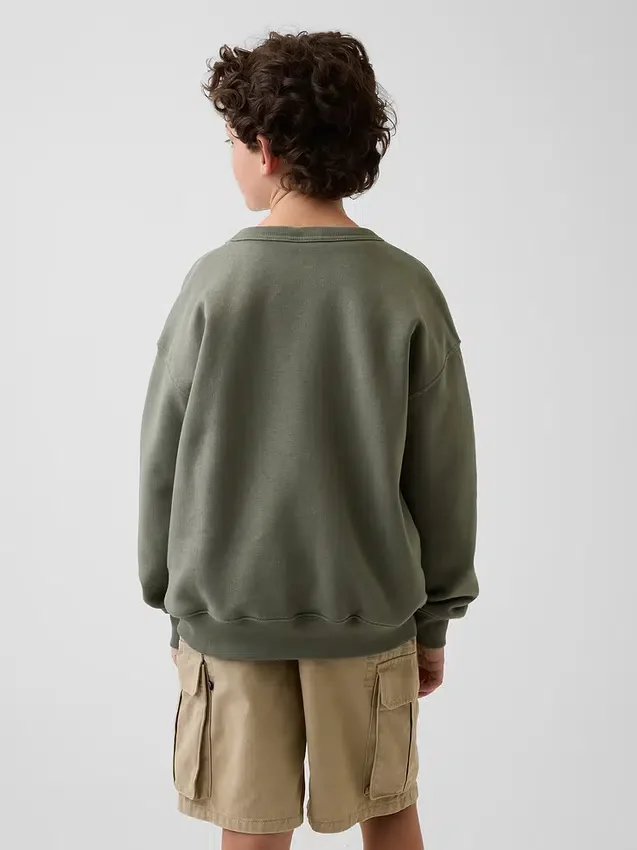 Sudadera infantil holgada con estampado