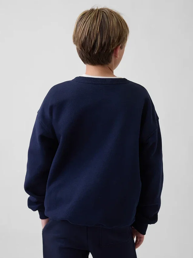 Sudadera infantil holgada con estampado