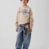 Sudadera infantil holgada con estampado