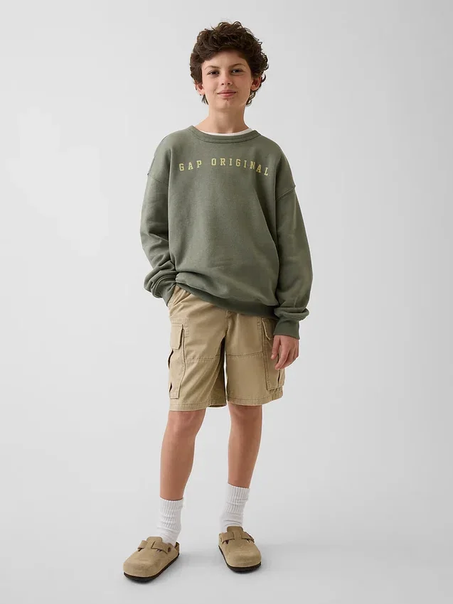 Sudadera infantil holgada con estampado