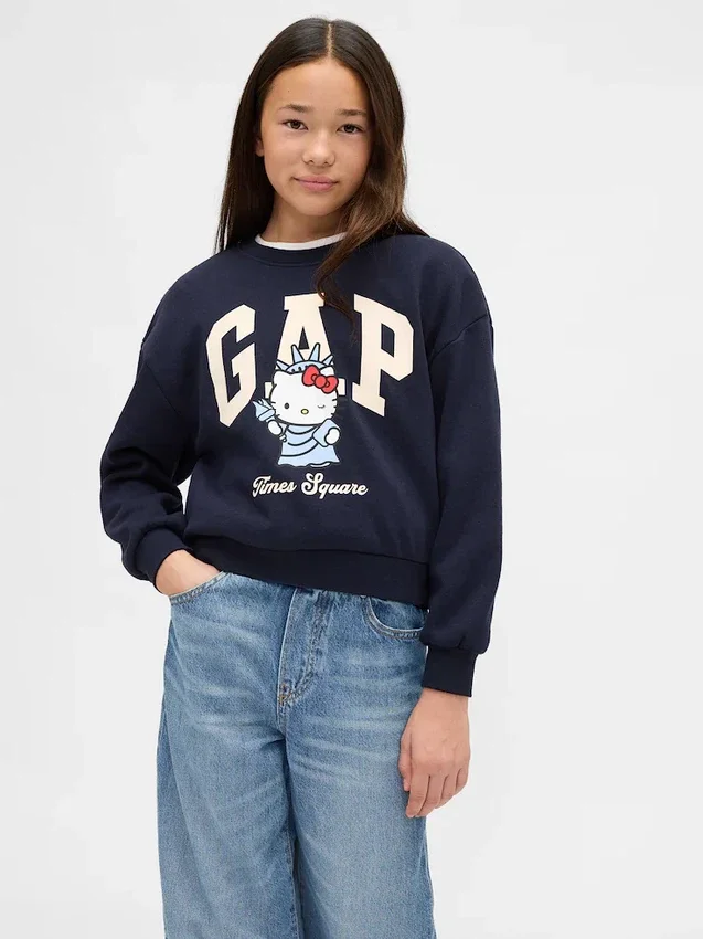 Sudadera infantil Vintagesoft con el logotipo de Hello Kitty