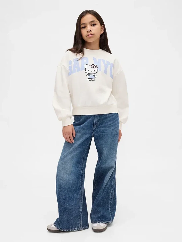 Sudadera infantil Vintagesoft con el logotipo de Hello Kitty