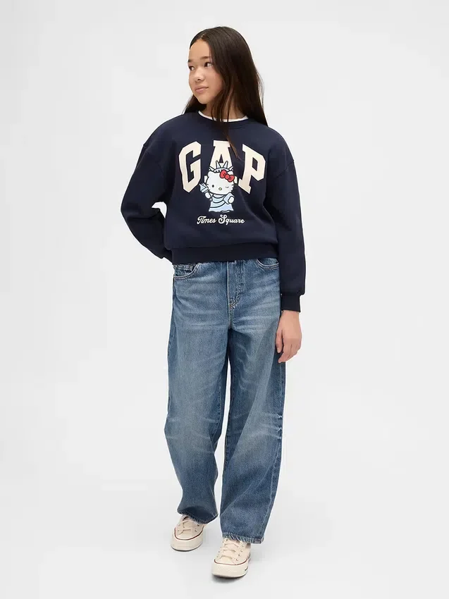 Sudadera infantil Vintagesoft con el logotipo de Hello Kitty