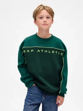 Sudadera infantil Vintagesoft con logotipo y diseño de bloques de color