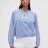 Sudadera oversize con logo Raglan de GAP × Summer Fridays
